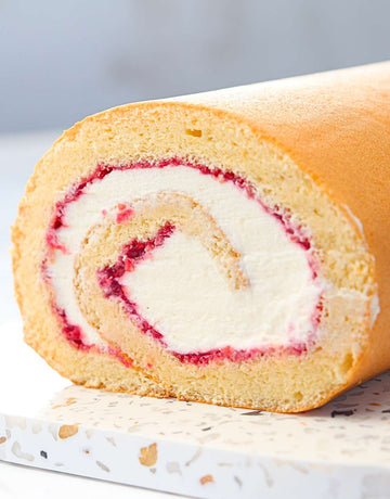 Strawberry & Raspberry Swiss Roll